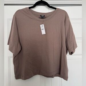 Express Taupe Short Sleeve Tee